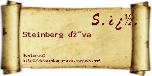 Steinberg Éva névjegykártya